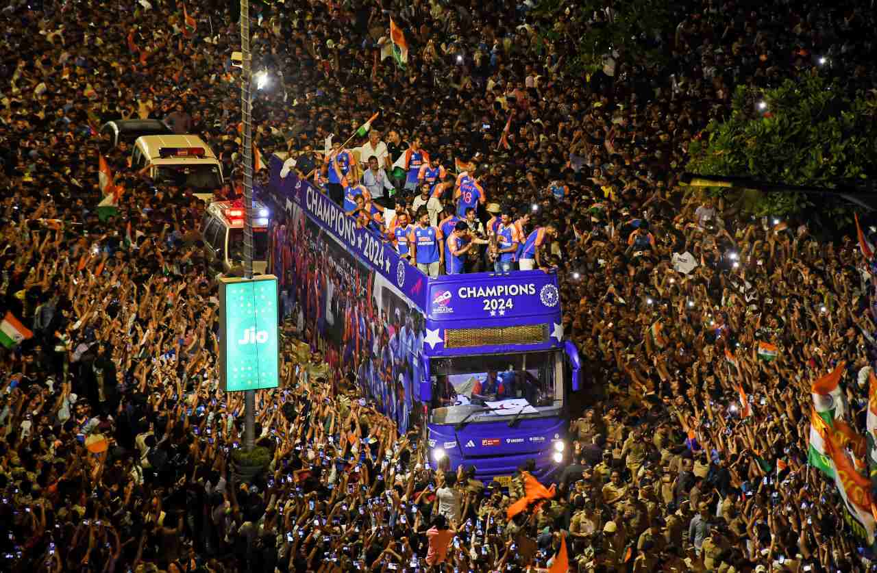 Team India Victory Parade Highlights