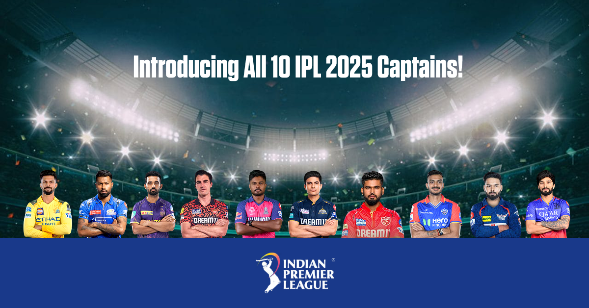 Introducing All 10 IPL 2025 Captains!